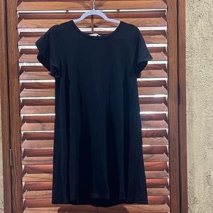 Black tulip sleeve t shirt dress